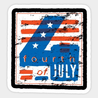 4th of July Sticker